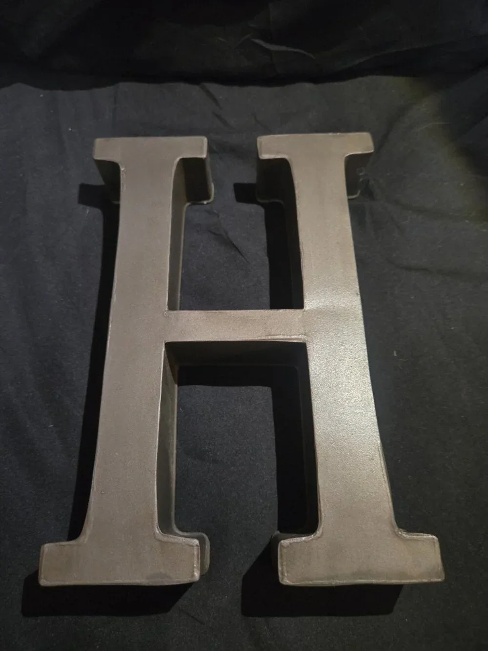 Pottery Barn WASH Metal Wall Letters Bathroom Decor Retired Set of 4